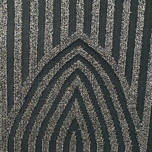 BCBGMaxAzria Black and Silver Thick Knit Mock Neck Crop Top